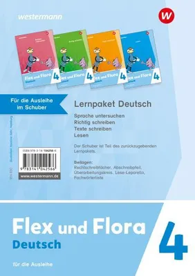 Immagine prodotto di Flex und Flora 4. Lernpaket Deutsch 4 (Druckschrift) für Rheinland-Pfalz Für die Ausleihe