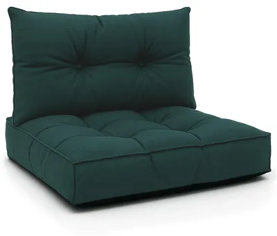 Produktbild von Polster Gartenmöbel Set 70x70 + 40x70 cm Outdoor Loungekissen Rattan Grün