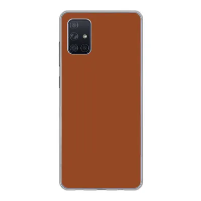 Produktbild von MuchoWow® Handyhülle Schutzhülle Hülle für Samsung Galaxy A71 Terrakotta - Braun - Palette - Unifarben - Farben - Farbe Silikon Softcase Handy Hülle - Kartenbesitzer