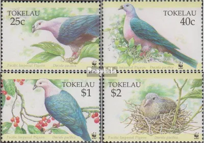 Produktbild von Briefmarken Tokelau 1995 Mi 210-213 (kompl.Ausg.) postfrisch Pazifikfruchttaube