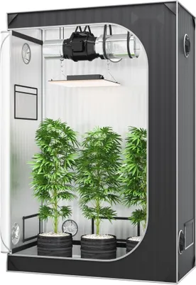 Produktbild von Growzelt 48x24x72 Zoll - Indoor-Growzelt Hydrokultur-Fenstertürablage