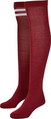 Image de Urban Classics TB4641 | Ladies College Socks 2-Pack Mi-bas - Couleur : Bourgogne - Taille : 35-38