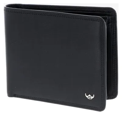 Produktbild von Leder Geldbörse Polo RFID Schutz Scheintasche Schwarz