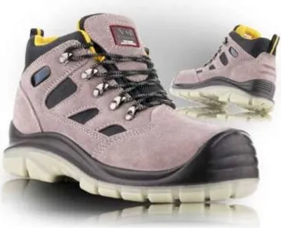 Zdjęcie produktu dla Skórzane buty robocze do kostki w połączeniu z materiałem tekstylnym MADRID 2990-O1, rozmiar 43