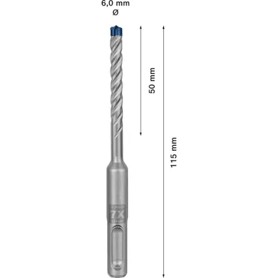 Obrázok produktu pre Vrták do betónu Bosch Professional SDS Plus Ø 6 x 115 mm