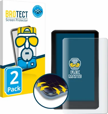 Produktbild von 2x BROTECT Fullscreen Schutzfolie für Garmin zumo XT Displayschutz Folie Fullcover Matt Entspiegelungsfolie
