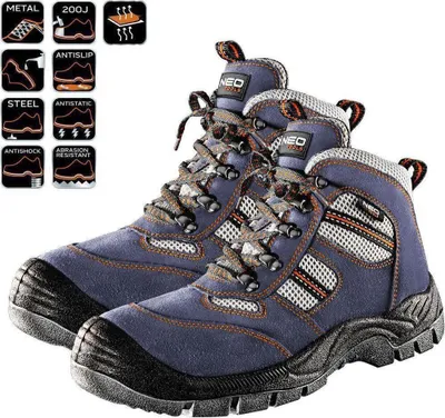 Immagine prodotto di Uomo Donna Scarpe di sicurezza Uomo Lavoro Formatori Scarpe infrangibili NEO TOOLS | 42 EU