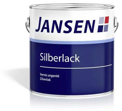 Produktbild von Jansen Silberlack 0,375 Liter weißaluminium RAL 9006