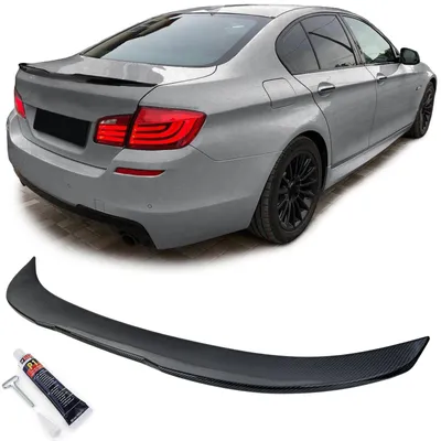 Für BMW 5er F10 Limo 2009-2017 Heckspoiler Spoilerlippe Ducktail Carbon Optik in der Farbe Carbon von Carparts-Online GmbH