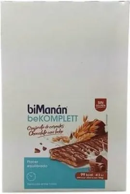 Zdjęcie produktu dla Bimanan Bimanan Bekomplett Bezglutenowe płatki zbożowe chrupiące mleko czekoladowe 20 szt
