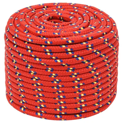 Zdjęcie produktu dla vidaXL Żagiel do łodzi Rot 12 mm 100 m Polipropylen