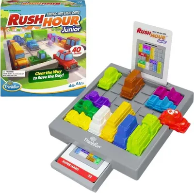 Produktbild von RAVENSBURGER | Denkspiel Rush Hour Junior - ab 5 Jahren - Logikspiel - Fördert Kreativität und Koordination