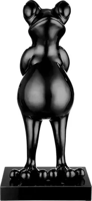 Produktbild von Casablanca by Gilde Dekofigur Skulptur Frosch Frog schwarz metallic H. 68 cm,52421