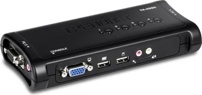 Immagine prodotto di TrendNet TK-409K TRENDnet KVM 4-Port USB Switch Kit mit Audio