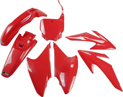Produktbild von Verkleidungskit UFO PLAST 7-teilig Verkleidungssatz Kunststoff für Honda CRF F 230 ccm Bj. 2008 - 2014, Farbe:rot OEM 00-26