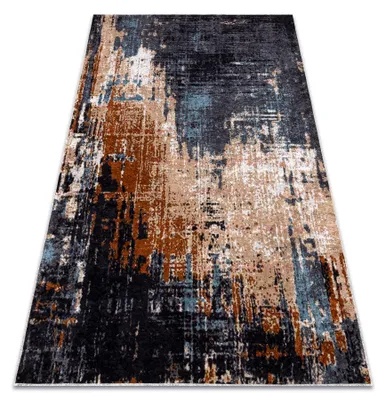 Image de Tapis lavable MIRO 51454.802 Abstraction antidérapant - bleu foncé / beige bleu 120x170 cm