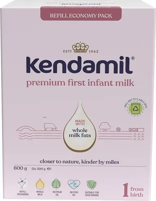 Zdjęcie produktu dla KENDAMIL Premium Box 1 DHA+ mleko dla niemowląt 600 g