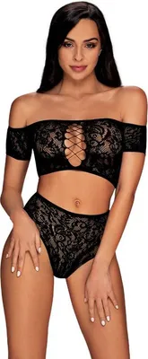 Produktbild von Obsessive - Inessita Zweiteiliges Set - Schwarz Xl/Xxl