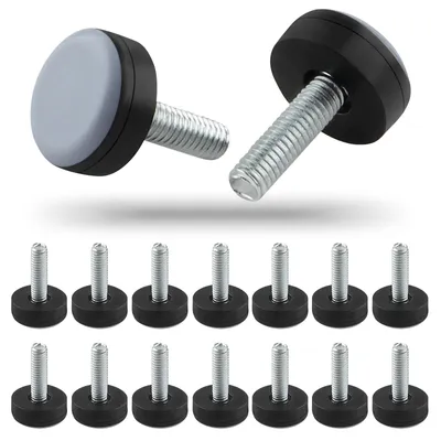 Productafbeelding van 16 Stuks M6 Teflon Meubelglijders 20 mm met Schroefdraad