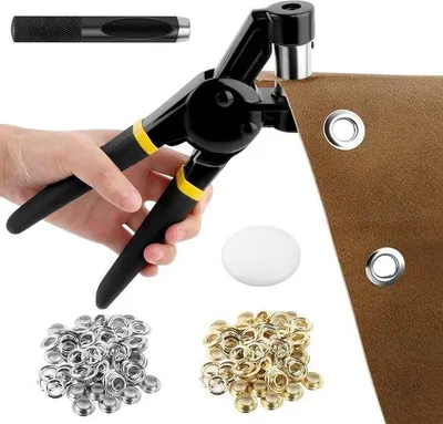 Imagen del producto de Perforadora manual con 300 ojales de 10 mm para lonas y cuero