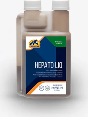 Produktbild von Cavalor Hepato Liq Pferdeergänzungsfuttermittel 2 l mit Kräuterextrakten zur Unterstützung von Leber & Nieren, Entgiftung und Erholung
