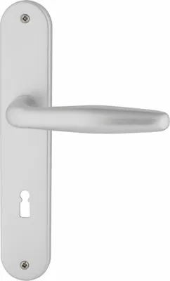 Produktbild von Alpertec BB-Langschildgarnitur Ray II Aluminium F1 silber abgerundet