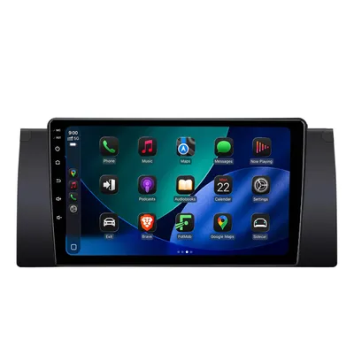 Zdjęcie produktu dla 9" 128GB Radio Samochodowe Android BMW E39 WiFi 4G Wireless CarPlay Auto Bluetooth Nawigacja GPS DSP