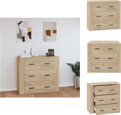 Obrázok produktu pre vidaXL Príborník Sonoma dub 80x33x70 cm materiál na báze dreva - Príborníky