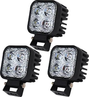 Produktbild von Greenmigo 3X 12W LED Scheinwerfer IP67 Wasserdicht LED Arbeitsscheinwerfer 12V 24V Auto Flutlicht Rückfahrscheinwerfer