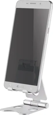 Produktbild von Neomounts by Newstar Handy-Halterung DS10-150SL1 0-4,7" 1 Handy neigbar mobil höhenverstellbar faltbar silber