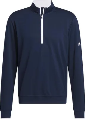 Image de Adidas - Sweat-shirt pour homme, avec fermeture éclair courte RW11174 (S) (bleu marine Collegiate)