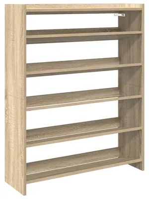 Immagine prodotto di vidaXL Portascarpe in rovere Sonoma 80x25x100 cm Materiale a base di legno