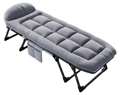 Produktbild von Gepolstertes Faltbares Campingbett mit Kissen und Tasche