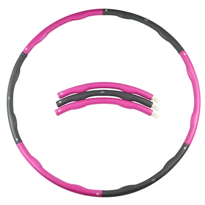 Produktbild von Matchu Sports Fitness Hula Hoop Reifen Ø 100 cm 1.2kg Lila / Grau - Gymnastikreifen Sportreifen Fitnessreifen