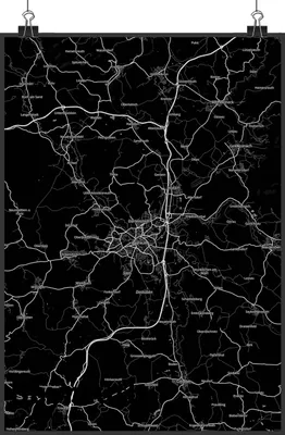 Produktbild von Mr. & Mrs. Panda Bild Bayreuth DIN A1 - Geschenk, Stadt Dorf Karte Landkarte Map Stadtplan, Plakat, drucke, wanddeko, wandkunst, typografie poster
