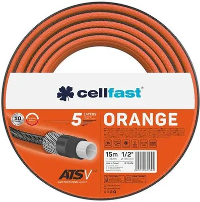 Productafbeelding van Tuinslang 5-laags UV-bestendig - 15 meter - Oranje