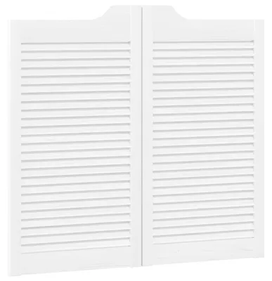 Image de vidaXL Portes battantes blanches 90 x 50 cm en pin massif