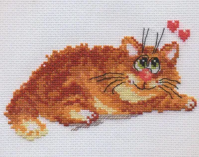 Productafbeelding van Borduurpakket kruissteek Murr... 15x10 cm