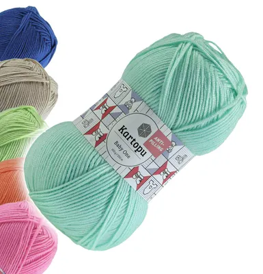 Produktbild von 100g Strickgarn Kartopu BABY ONE Antipilling Babywolle Babystrickgarn, 45 Farben