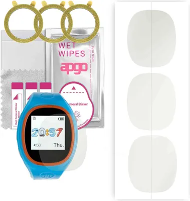 Produktbild von apgo 3 Stück Schutzfolie, Matt, kompatibel mit Garett Kids 3 Smartwatch, Hydrogel Displayschutzfolie mit Positionierhilfe, Displayfolie, robust und kratzfest