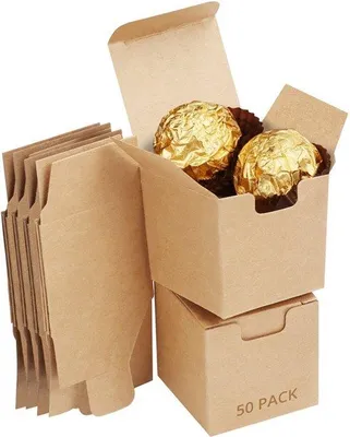Produktbild von Braune Geschenkboxen für Hobbyanwendungen – aus Kraftpapier