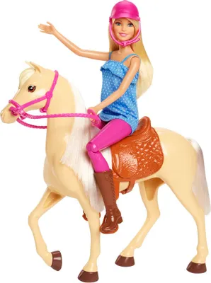 Produktbild von Barbie Puppe & Pferd (blonde Haare)