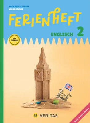 Obrázek produktu pro Englisch Ferienhefte - Ferienheft Englisch 2. Klasse Volksschule - Lehrplan 2023 - - Ferienheft mit eingelegten Lösungen