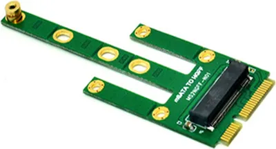 Obrázek produktu pro MSATA na M2 NGFF adaptér Převodníková karta 6,0 Gb/s SATA sběrnice SSD B Key pro mSATA Male Elevator 2230-2280 zelená