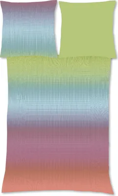 Produktbild von Fleuresse Black Premium Lyocell Digitaldruck Bettwäsche mit Uni Wendeseite, multicolor