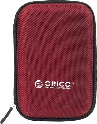 Produktbild von Schutzhlle fr externe Festplatte 2,5" und Zubehr, Orico Portable Storage Bag, Rot