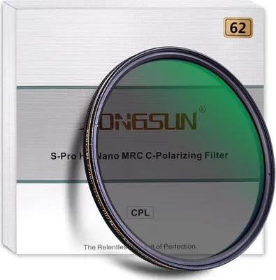 Image de filtre polarisant circulaire 62mm, S-Pro HD Nano MRC16, traitement multicouche 16 couches, NITTO AGC