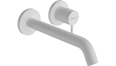 Produktbild von Einhebel-Waschtischmischer Tecturis S UP f Wd-mon Ausladung 225mm mattweiß mattweiß