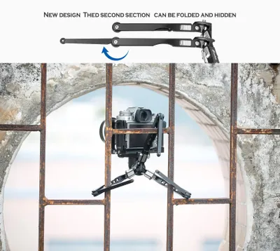 Immagine prodotto di Mini treppiede, capacità di carico 3 kg, altezza regolabile da 3,5 a 18,5 cm, ideale per fotografie in viaggio