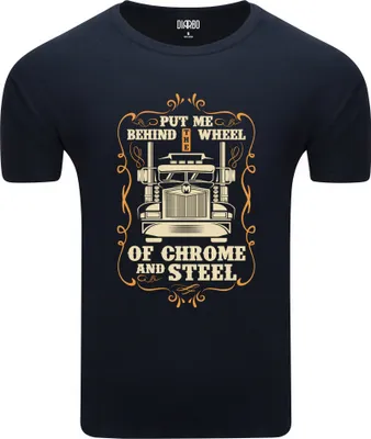 Immagine prodotto di Diarbo T-shirt da uomo con stampa camionista amante dei camion blu scuro taglia M
